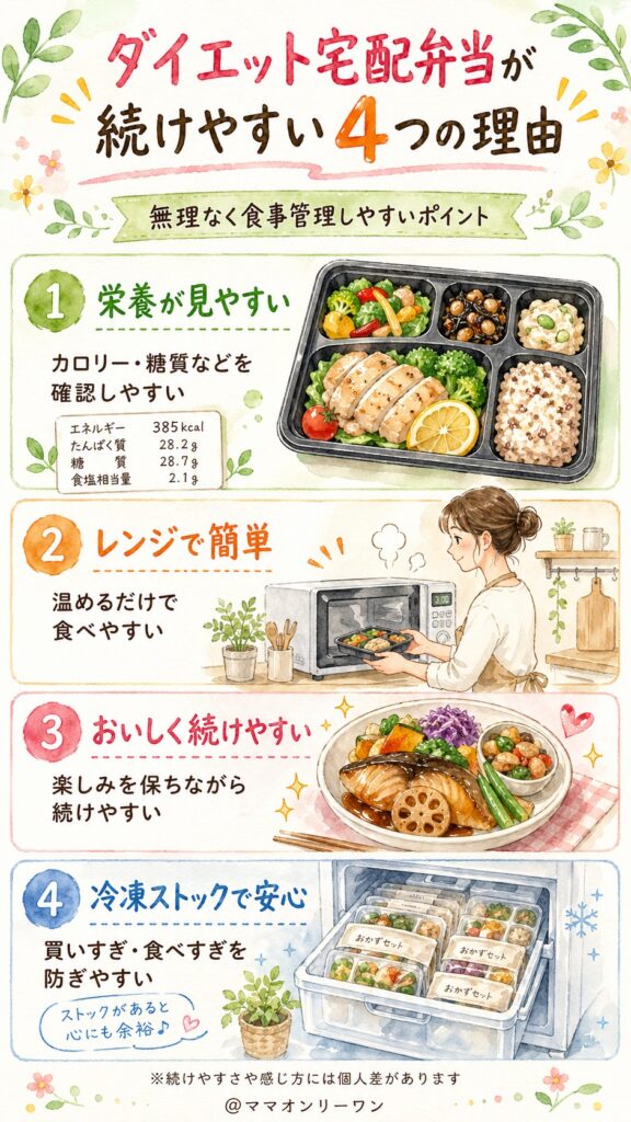 ダイエット宅配弁当が「続けられる理由」