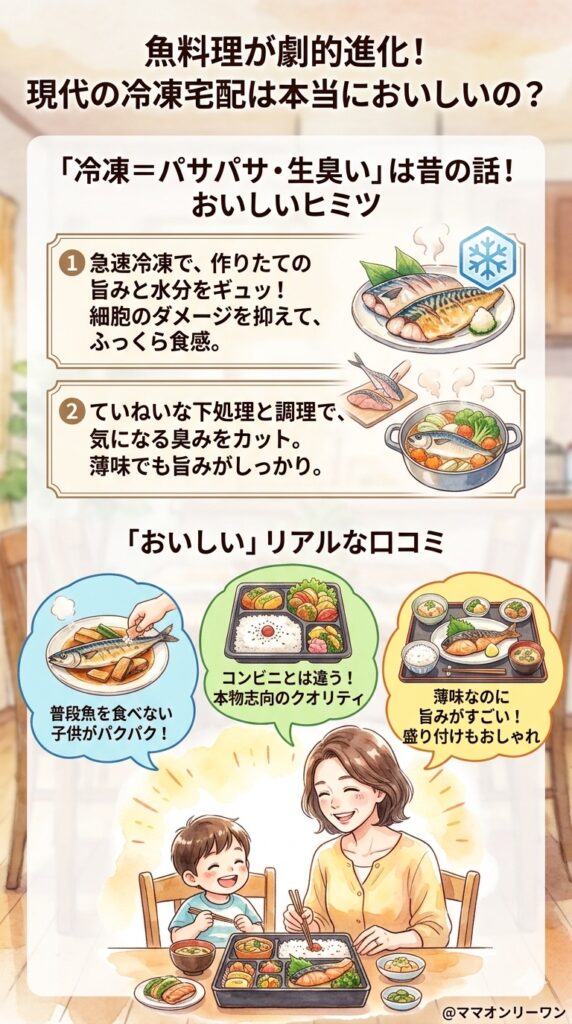 冷凍の魚料理は本当においしいのか、正直に確認する