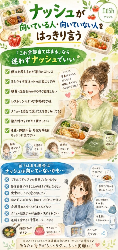 ナッシュが向いている人・向いていない人をはっきり言う