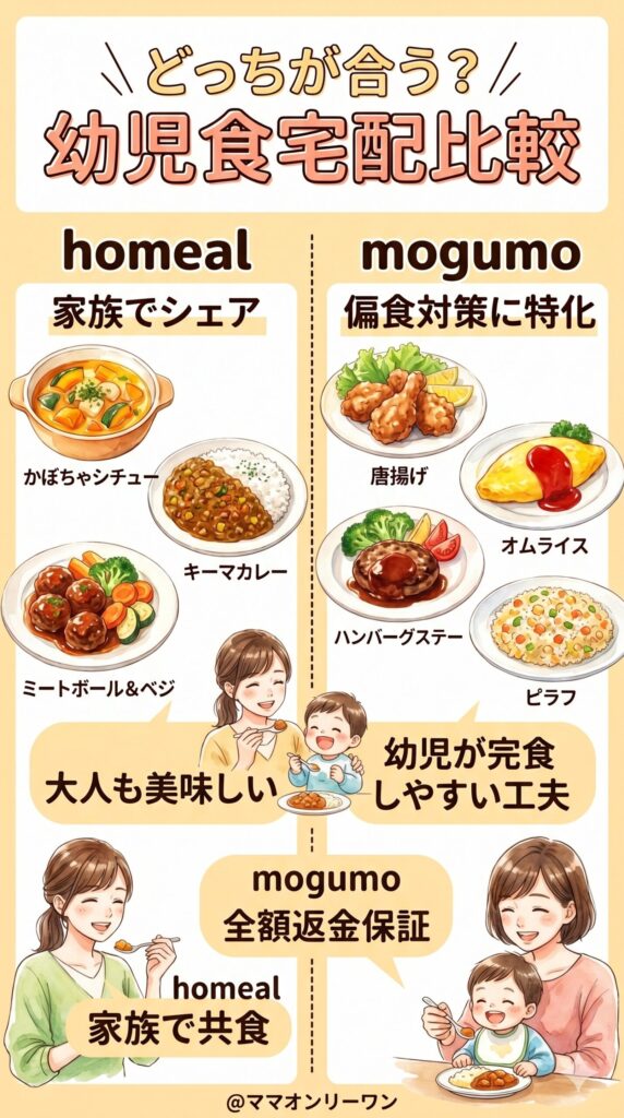 homeal(ホーミール)とモグモ 味・食いつき・完食率を徹底比較