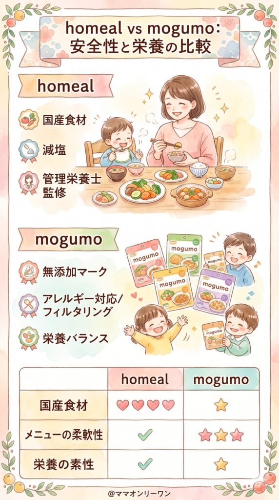homeal(ホーミール)とモグモ 安全性・栄養・添加物を比べてみた