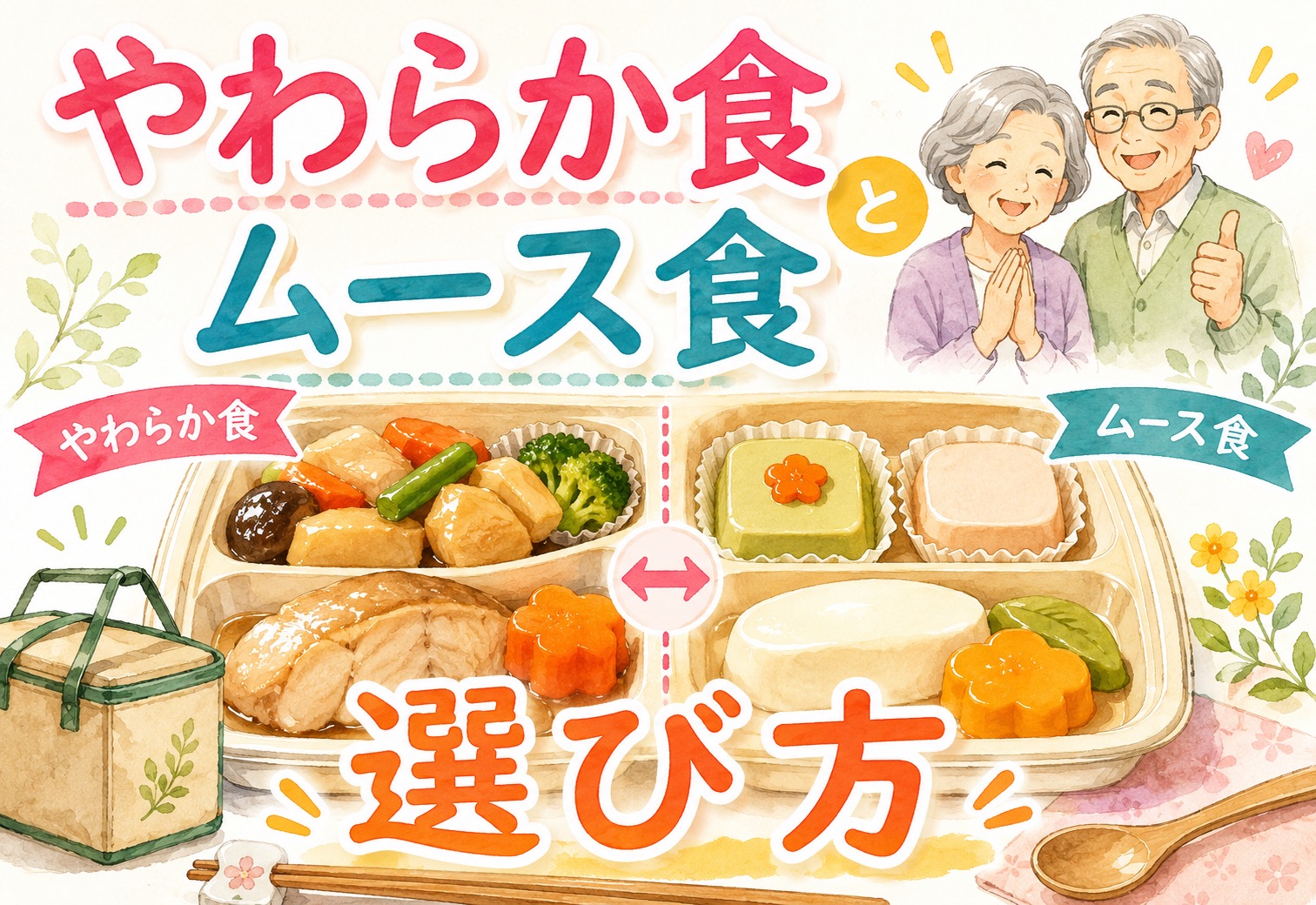 高齢者向け柔らかい食事宅配の選び方|やわらか食・ムース食の違いと失敗しないサービス比較