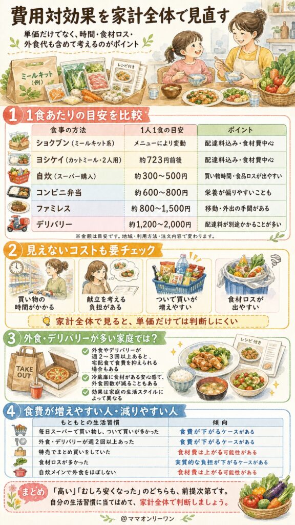 ショクブンとヨシケイ 費用対効果を家計全体で正直に見直す