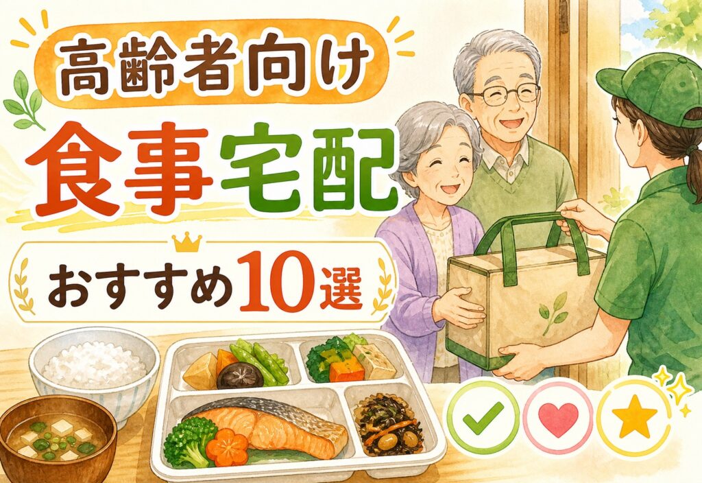 高齢者向け食事宅配おすすめ10選｜60代、70代が美味しいと感じるサービスの選び方を本音で徹底比較