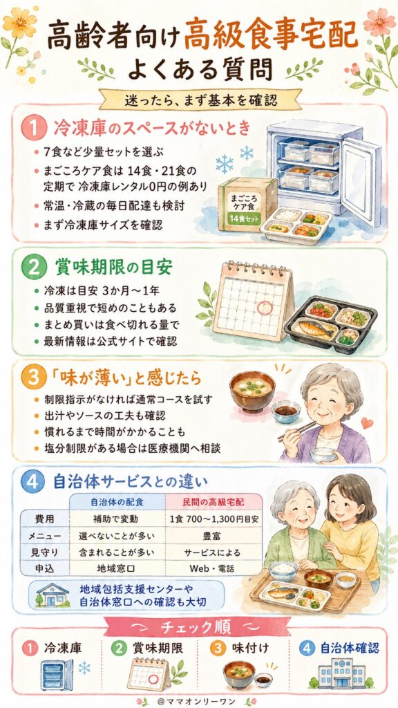 よくある質問｜高齢者向け高級食事宅配について