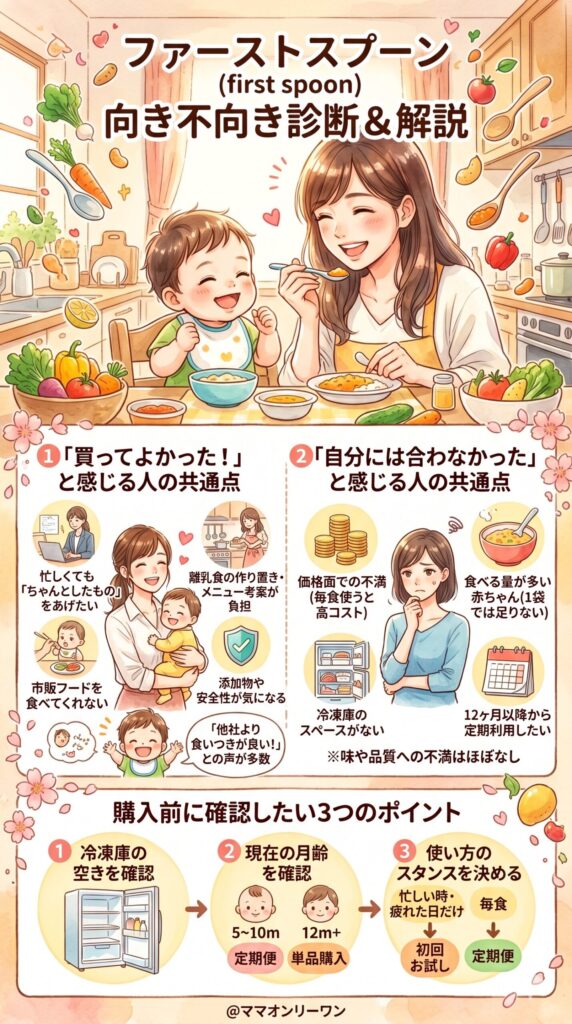 ファーストスプーンはあなたに合っている？合っていない？