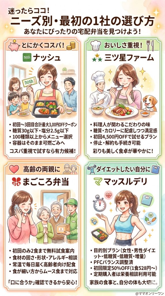 迷ったらここから試して。ニーズ別・最初の1社の選び方