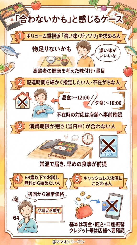 宅配クック123　逆に「合わないかも」と感じるケース、ここだけはっきり書いておく