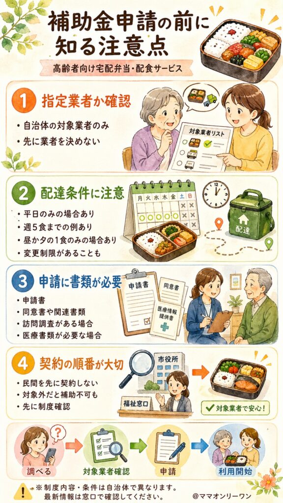 補助金申請の前に知っておきたい注意点