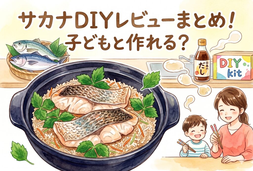サカナDIYレビューまとめ｜魚料理キットは子どもと作れる？下処理なし・旬の地魚の感想