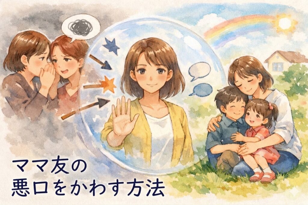 ママ友の悪口をかわす方法｜同調せずに自分を守る言い方と巻き込まれないコツ