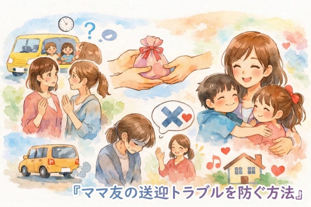 ママ友の送迎トラブルを防ぐ方法｜お礼の渡し方と角が立たない断り方のコツを体験談で解説