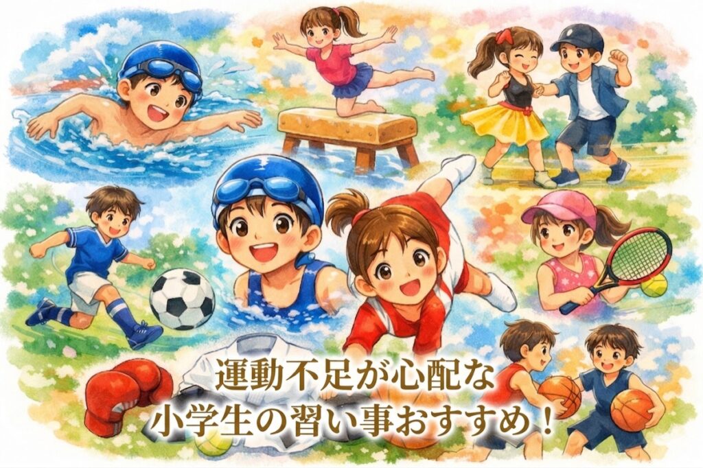 運動不足が心配な小学生の習い事おすすめ7選！体を動かす楽しい種目と選び方を解説