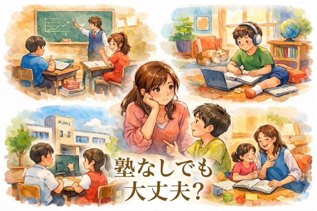 【塾なしでも大丈夫？】小学生が塾に行かない選択と、家庭でできる学力対策・自宅学習法