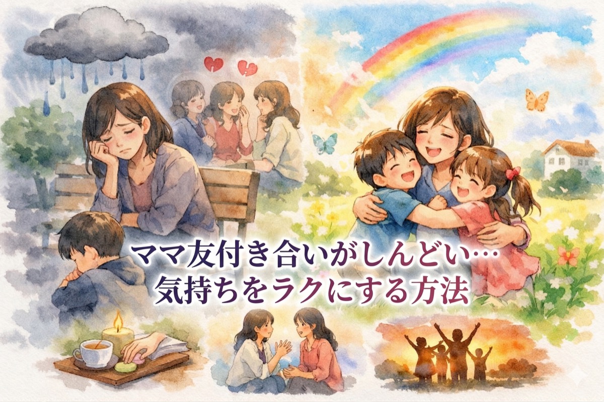 ママ友付き合いがしんどい…気持ちをラクにする方法｜疲れた心を軽くする7つのヒント