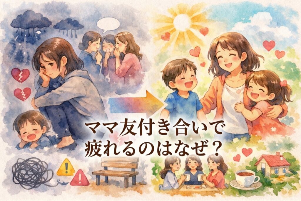 ママ友付き合いで疲れるのはなぜ？しんどさの原因と今すぐできる対処法をやさしく整理