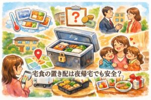 宅配食の置き配は夜帰宅でも安全？受け取りをラクにする前に確認すべき6つのこと