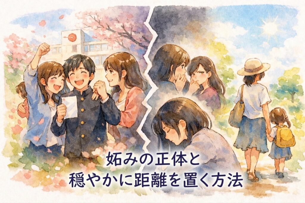 高校受験の合格でママ友関係が壊れた…妬みの正体と穏やかに距離を置く方法