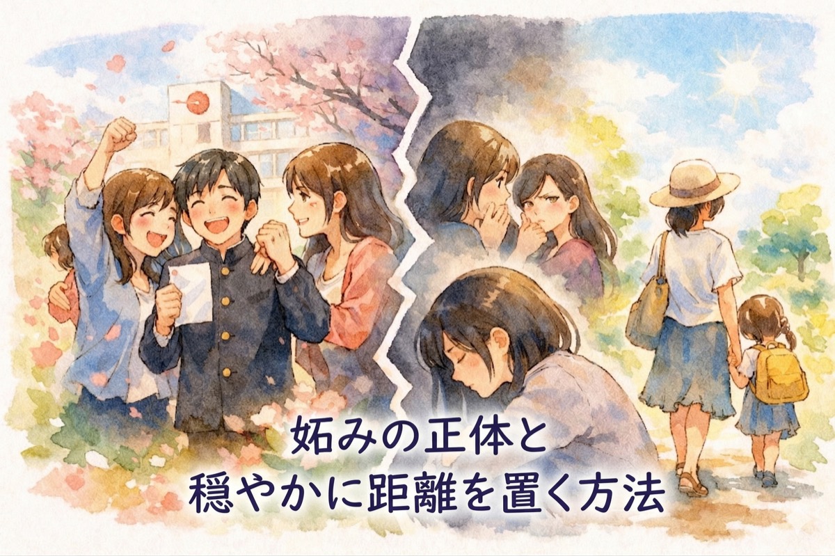 高校受験の合格でママ友関係が壊れた…妬みの正体と穏やかに距離を置く方法