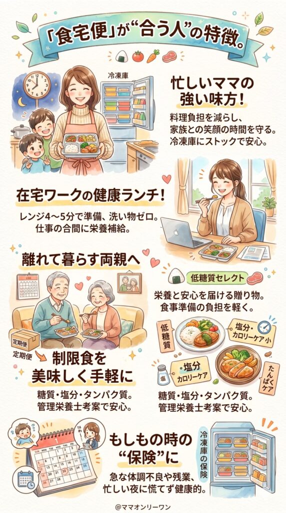 食宅便が「合う人」の特徴。これに当てはまったら迷わず試して