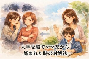 大学受験でママ友から妬まれた時の対処法｜関係を壊さず穏やかに距離を取る考え方