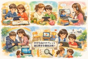 中学生向けタブレット通信教育を徹底比較！費用・使いやすさ・学習効果で後悔しない選び方