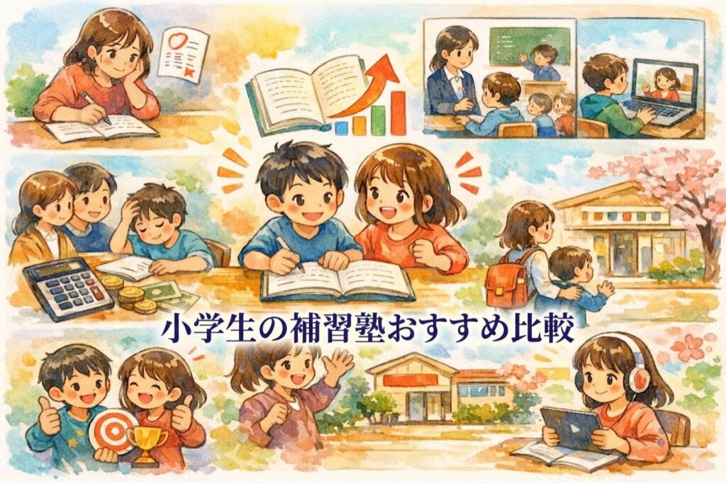 小学生の補習塾おすすめ比較9選｜苦手克服・基礎固めに強い塾の選び方と費用の目安
