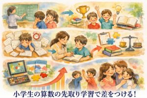 小学生の算数の先取り学習で差をつける！効果的な進め方・おすすめ教材・失敗しないコツまとめ