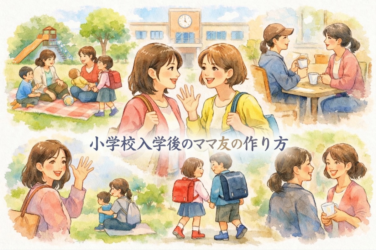 小学校入学後のママ友の作り方｜最初の一歩はどこで踏み出す？きっかけ・声のかけ方を解説