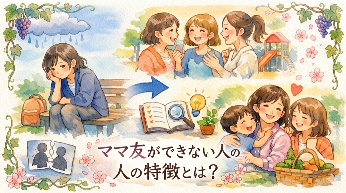ママ友ができない人の特徴とは？孤独な理由を知って今すぐ試せる改善策をやさしく整理