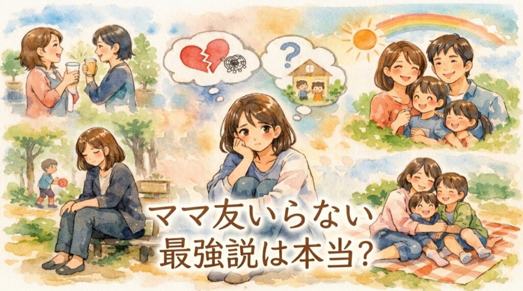 ママ友いらない最強説は本当？悩むママへメリット・デメリットを整理して孤独と不安を軽くしよう