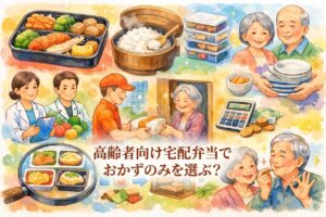 高齢者向け宅配弁当でおかずのみを選ぶメリットと注意点｜6サービスを栄養・費用で比較