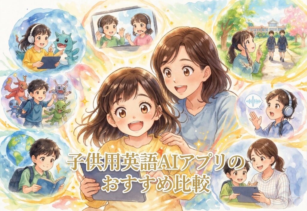 子供用英語AIアプリのおすすめ比較｜無料・有料・AI搭載で楽しく続く！選び方と活用ポイント