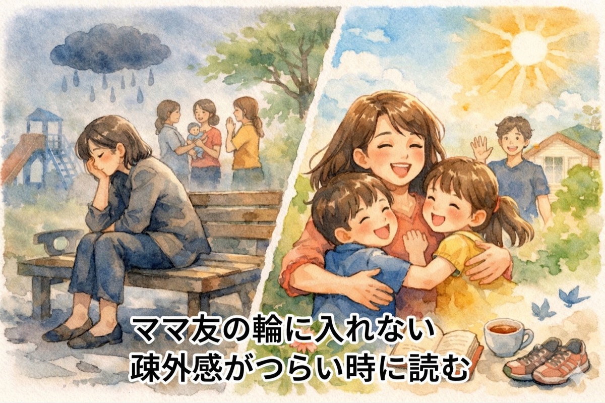 ママ友の輪に入れない疎外感がつらい時に読む、原因と今日からできる気持ちの切り替え方