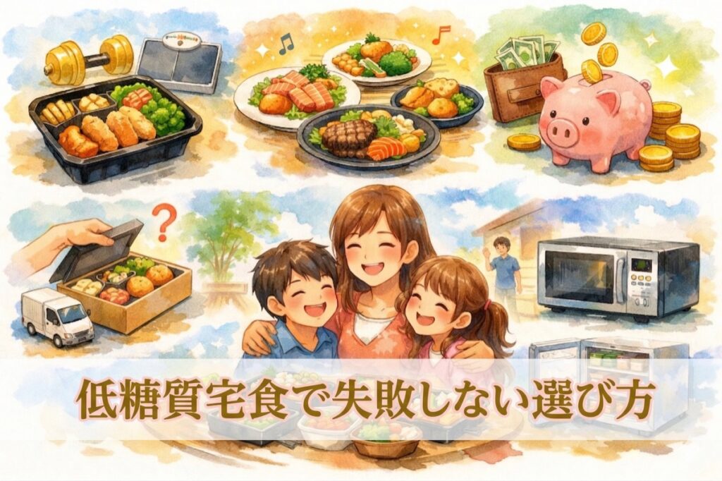 低糖質宅配食で失敗しない選び方｜栄養・コスパ・続けやすさで比較するおすすめ宅配弁当10選