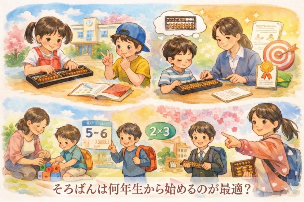 そろばんは何年生から始めるのが最適？スタート時期と上達スピードの関係を学年別に解説