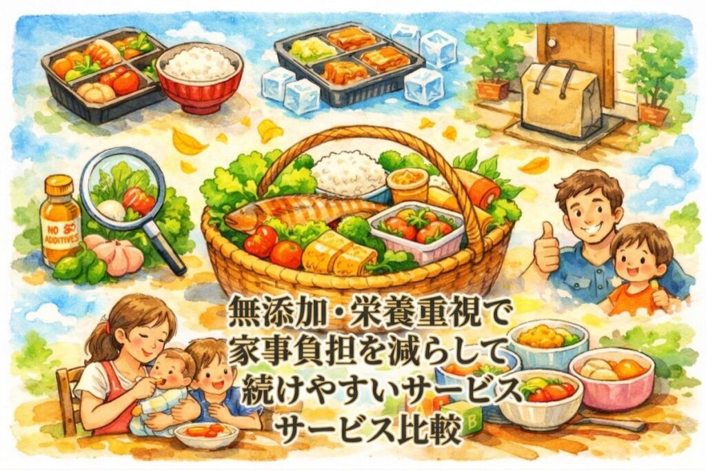 産後の食事宅配の選び方｜無添加・栄養重視で家事負担を減らして続けやすいサービス比較