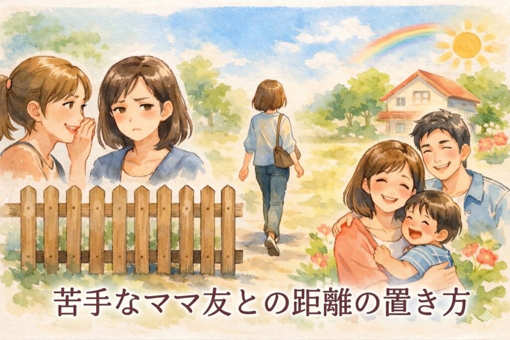 苦手なママ友との距離の置き方｜関係を壊さずに自然に離れる7つのコツ
