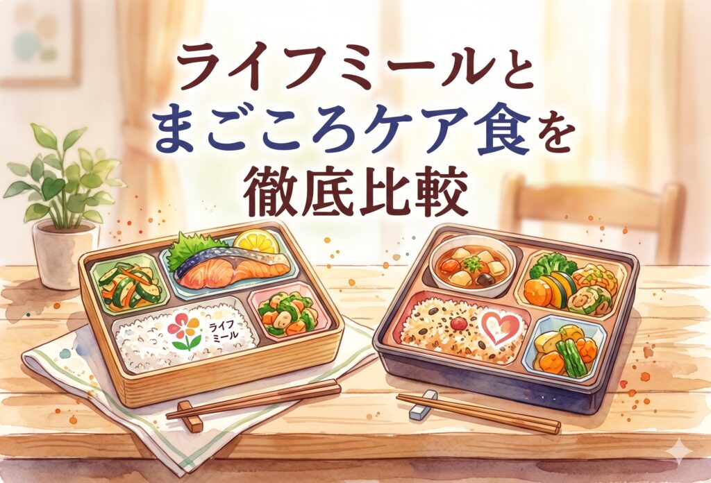 ライフミールとまごころケア食を徹底比較｜味・コスト・子供や高齢の親に合う宅食はどちら？
