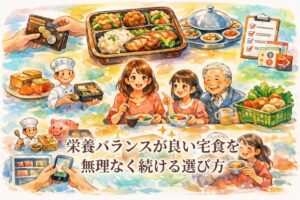 栄養バランスが良い宅配食を無理なく続ける選び方｜仕事と育児を両立するママが徹底比較した5基準