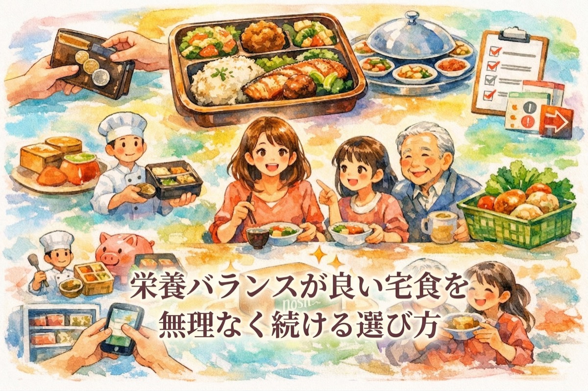 栄養バランスが良い宅食を無理なく続ける選び方｜仕事と育児を両立するママが徹底比較した5基準