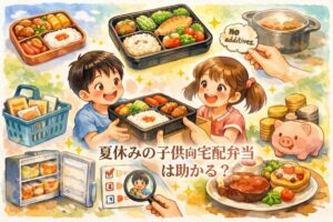 夏休みの子供向け宅配弁当は助かる？短期だけ使える選び方と失敗しないサービス比較【ママ目線】