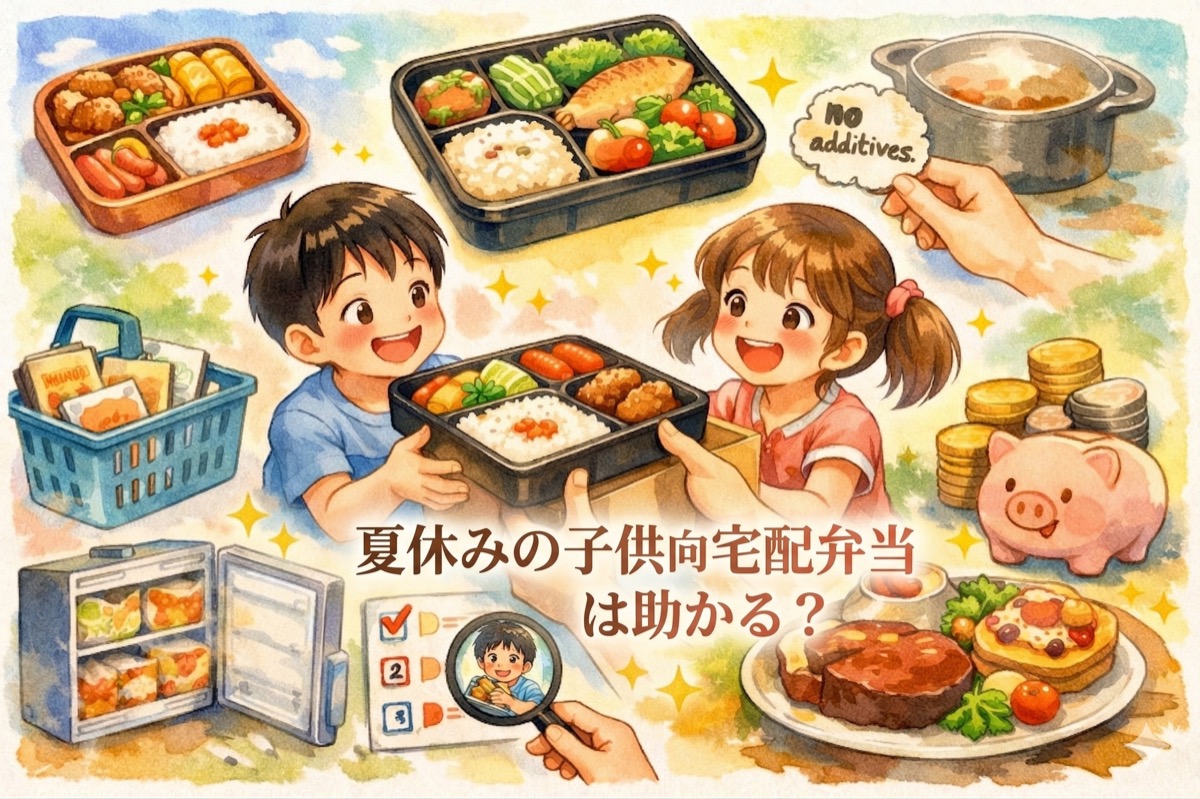夏休みの子供向け宅配弁当は助かる？短期だけ使える選び方と失敗しないサービス比較【ママ目線】