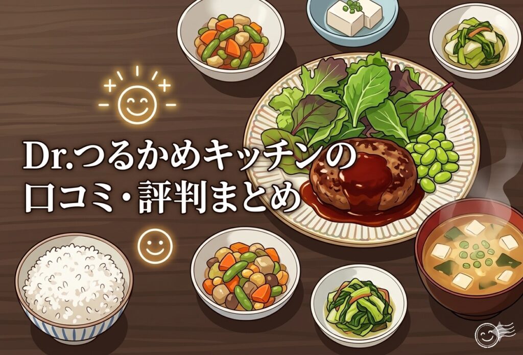 Dr.つるかめキッチンの口コミ・評判まとめを正直に解説｜実食してわかった合う人・合わない人と購入前の判断基準