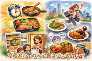 冷蔵おかずのみ宅配食は使いやすい？向いている人の特徴と冷凍との違いをママ目線で解説