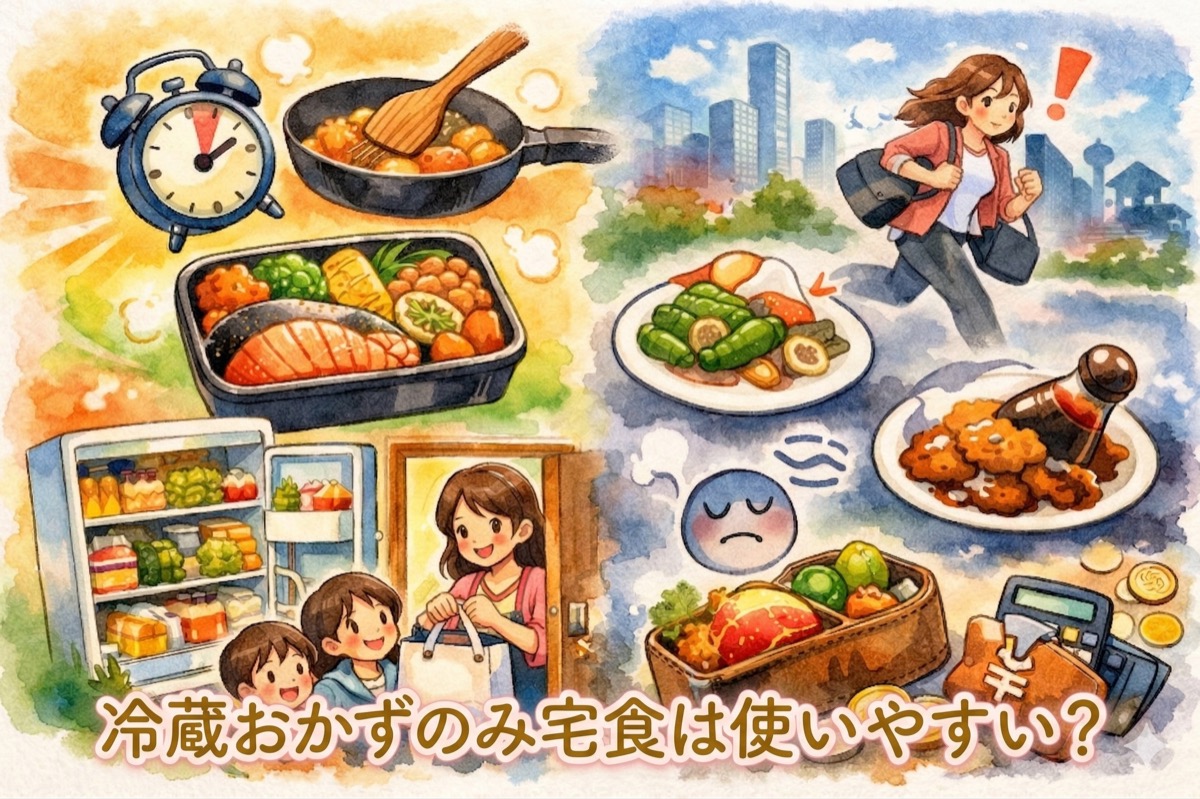 冷蔵おかずのみ宅食は使いやすい？向いている人の特徴と冷凍との違いをママ目線で解説
