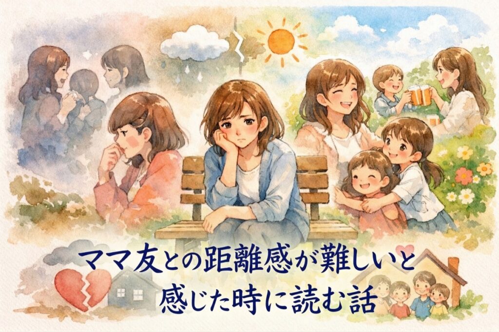 ママ友との距離感が難しいと感じた時に読む話｜疲れずに心地よい関係を作るための考え方とコツ