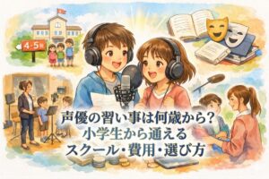声優の習い事は何歳から？小学生から通えるスクール・費用・選び方を徹底解説