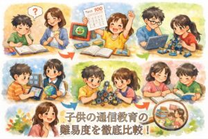 子供の通信教育の難易度を徹底比較！レベル別おすすめ教材の選び方と勉強嫌いな子でも続くコツ