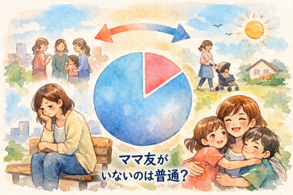 ママ友がいないのは普通？割合データと時代の変化から見る気にしないための考え方